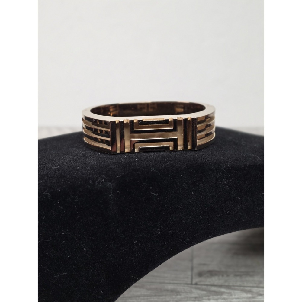 Tory Burch Fitbit/Solo Flex Bracelet Hinged Gold Tone Geometric Limited Edition